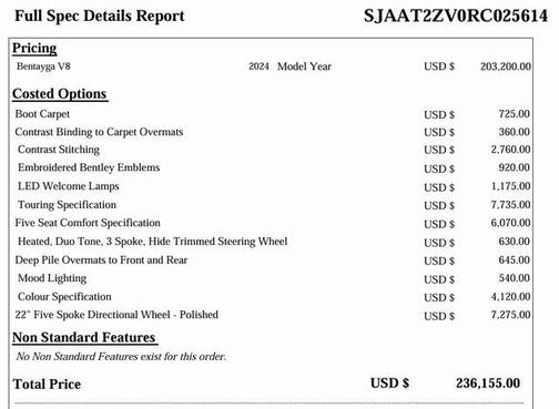 2024 Bentley Bentayga V8