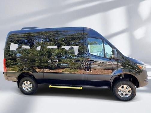 Black 2025 Mercedes-Benz Sprinter 2500 144 WB Standard Roof Passenger