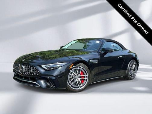 Black 2025 Mercedes-Benz AMG SL 55 Base