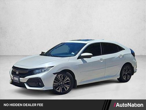 White 2019 Honda Civic EX