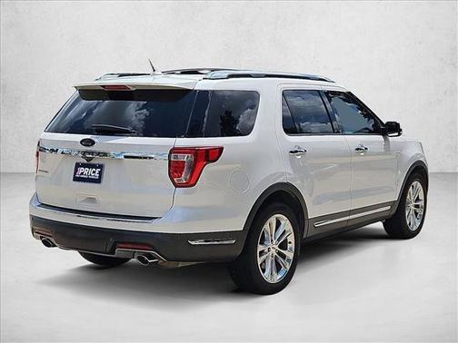 White Platinum Metallic Tri-Coat 2018 Ford Explorer Limited