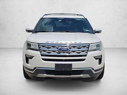 White Platinum Metallic Tri-Coat 2018 Ford Explorer Limited