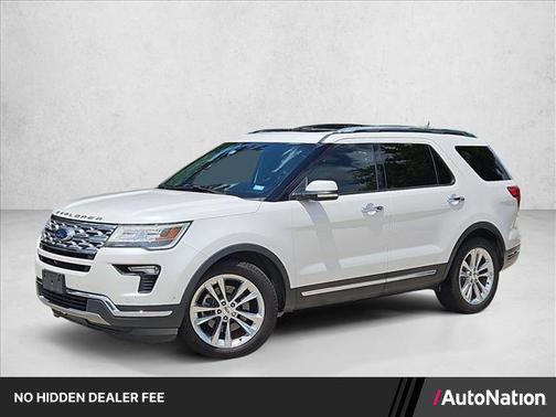 White Platinum Metallic Tri-Coat 2018 Ford Explorer Limited