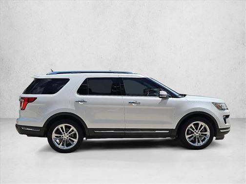 White Platinum Metallic Tri-Coat 2018 Ford Explorer Limited