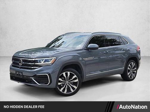 Pure Gray 2022 Volkswagen Atlas Cross Sport 3.6L V6 SEL Premium R-Line