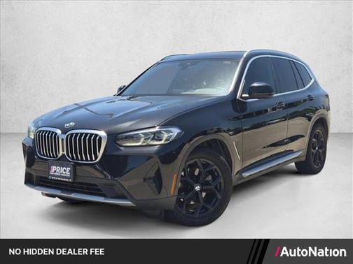 Black Sapphire Metallic 2022 BMW X3 sDrive30i