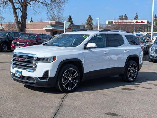 Summit White 2023 GMC Acadia SLT