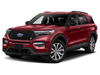 Star White Metallic Tri-Coat 2022 Ford Explorer ST
