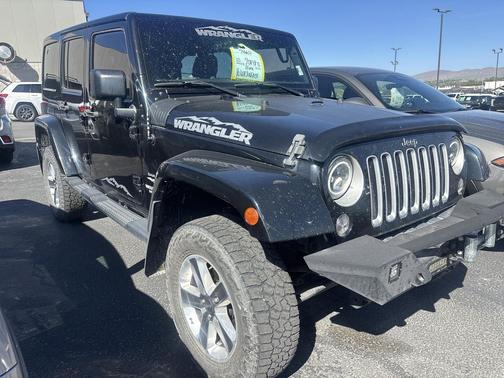 Black 2016 Jeep Wrangler Unlimited Sahara