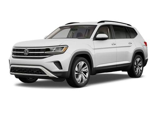 Pure White 2021 Volkswagen Atlas 3.6L SE w/Technology