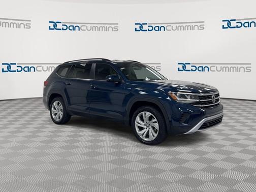 Tourmaline Blue Metallic 2021 Volkswagen Atlas 3.6 V6 SE w/ Technology