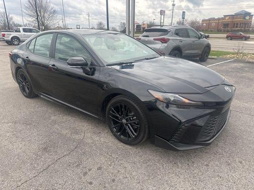 Midnight Black Metallic 2025 Toyota Camry SE