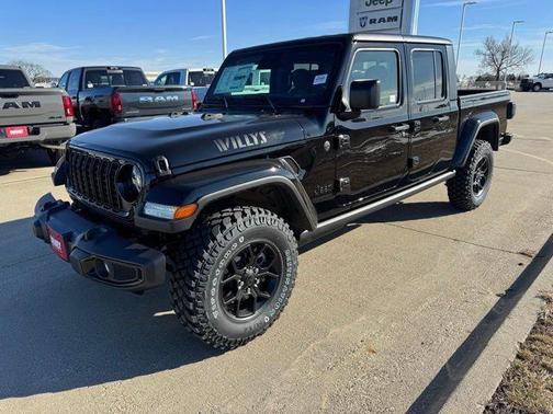 Black Clearcoat 2026 Jeep Gladiator Willys 4x4
