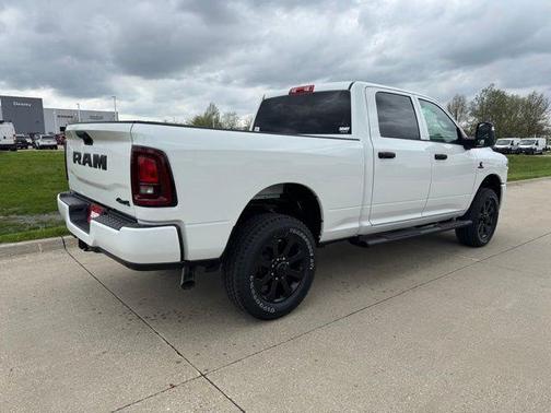 Bright White Clearcoat 2026 RAM 2500 Black Express Crew Cab 4x4 6'4' Box