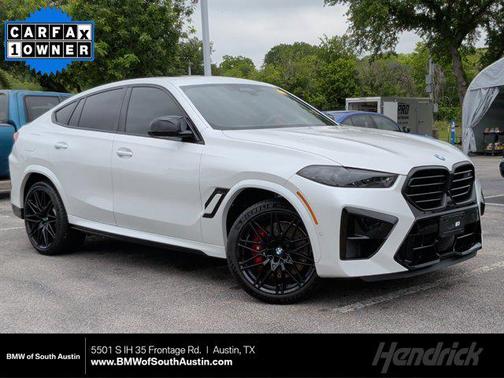 Mineral White Metallic 2024 BMW X6 M Sports Activity Coupe