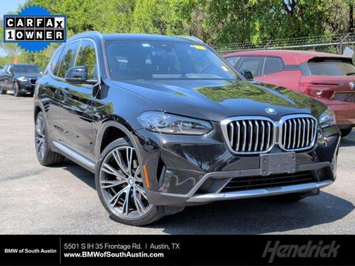 Black Sapphire Metallic 2022 BMW X3 sDrive30i
