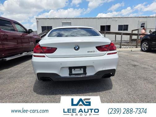 Alpine White 2015 BMW 650 Gran Coupe i
