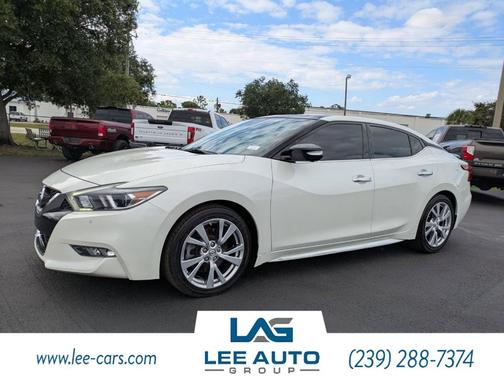 White 2017 Nissan Maxima 3.5 Platinum