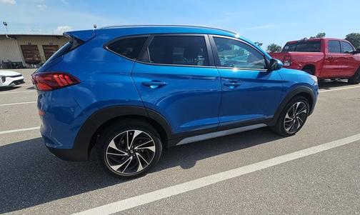 Aqua Blue 2019 Hyundai TUCSON Sport
