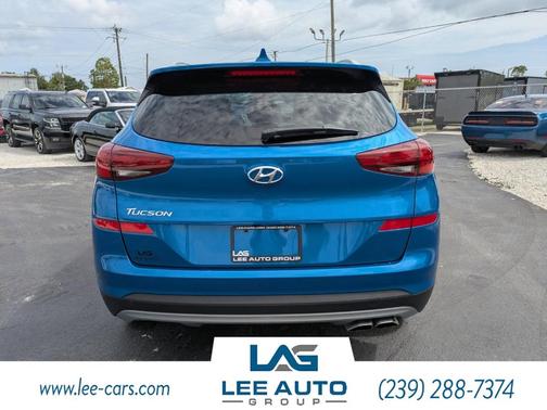 Aqua Blue 2019 Hyundai TUCSON Sport