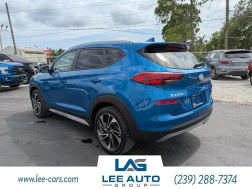 Aqua Blue 2019 Hyundai TUCSON Sport