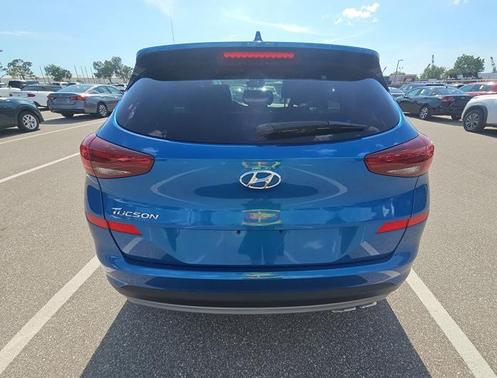Aqua Blue 2019 Hyundai TUCSON Sport