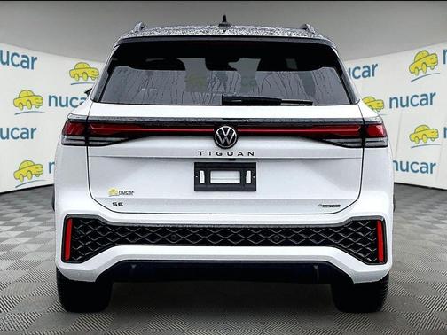 Opal White W/Deep Black Roof 2026 Volkswagen Tiguan 2.0T SE R-Line Black