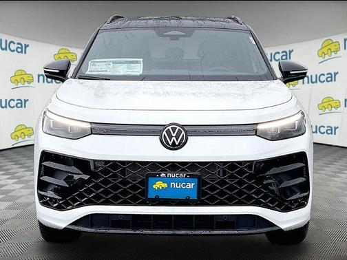Opal White W/Deep Black Roof 2026 Volkswagen Tiguan 2.0T SE R-Line Black