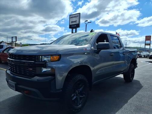 Satin Steel Metallic G9k 2021 Chevrolet Silverado 1500 Custom Trail Boss