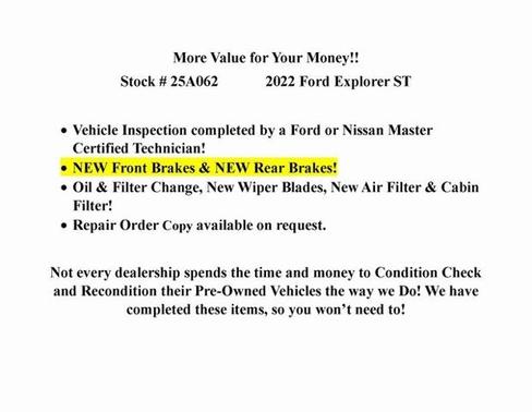 2022 Ford Explorer ST-LINE