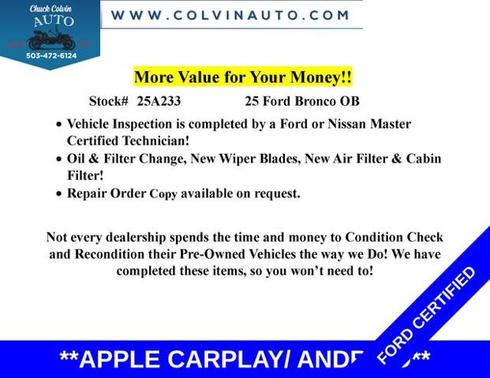 2025 Ford Bronco OUTER BANKS