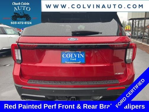 RAPID RED MET TINTED CC 2025 Ford Explorer ST-LINE