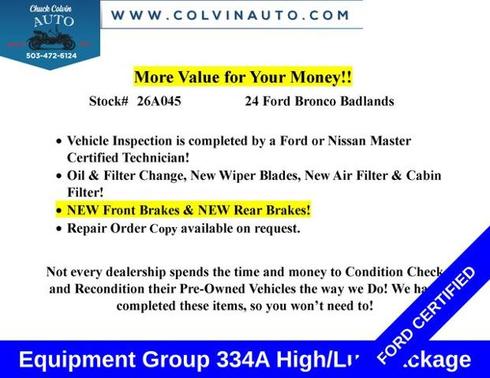 ERUPTION GREEN METALLIC 2024 Ford Bronco BADLANDS