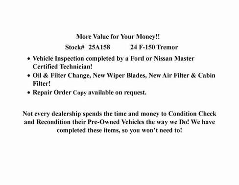 2024 Ford F-150 TREMOR