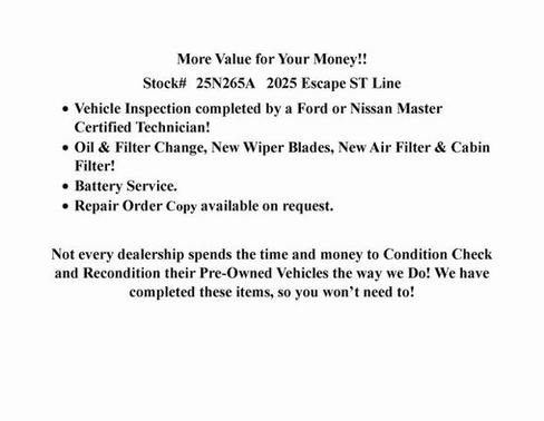 2025 Ford Escape ST-LINE ELITE