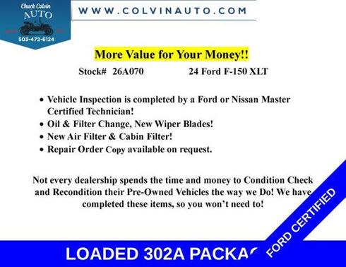 OXFORD WHITE 2024 Ford F-150 XLT