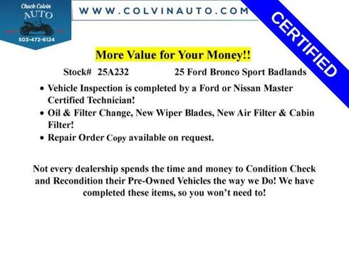 2025 Ford Bronco Sport BADLANDS