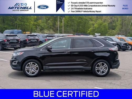 SHADOW BLACK 2018 Ford Edge TITANIUM