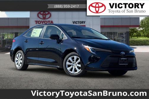 Midnight Black Metallic 2026 Toyota Corolla Hybrid LE