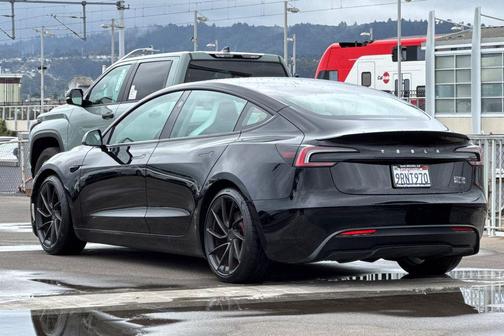 Solid Black 2024 Tesla Model 3 Performance