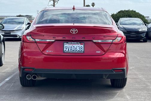 Supersonic Red 2025 Toyota Camry SE