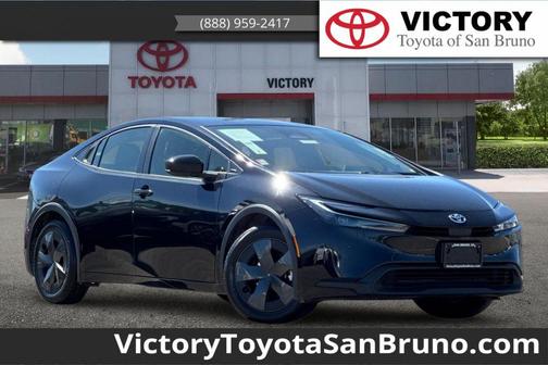 Midnight Black Metallic 2025 Toyota Prius LE