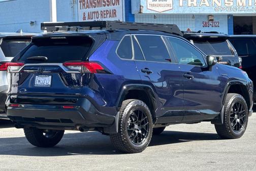 Blue Print/Midnight Black Metallic 2021 Toyota RAV4 Hybrid SE