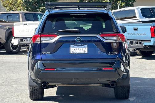 Blue Print/Midnight Black Metallic 2021 Toyota RAV4 Hybrid SE