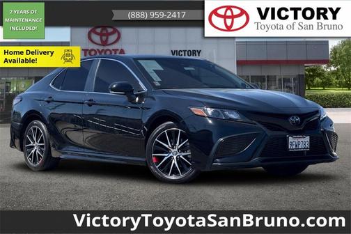 Midnight Black Metallic 2023 Toyota Camry SE