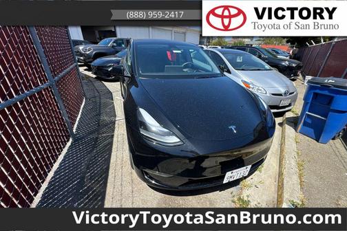 Solid Black 2024 Tesla Model Y Long Range Single Motor Rear-Wheel Drive