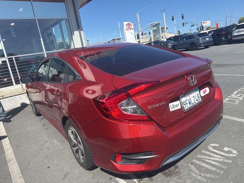 Orange 2019 Honda Civic LX