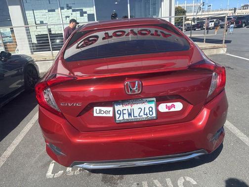 Orange 2019 Honda Civic LX