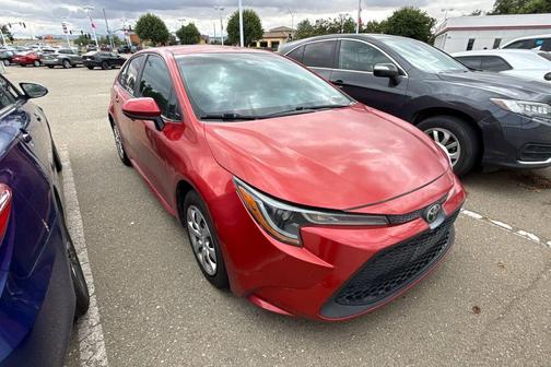 Barcelona Red Metallic 2020 Toyota Corolla LE