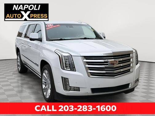 Crystal White Tri-Coat 2020 Cadillac Escalade ESV Platinum